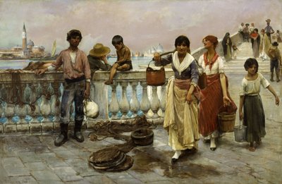 Portadores de agua, Venecia de Frank Duveneck